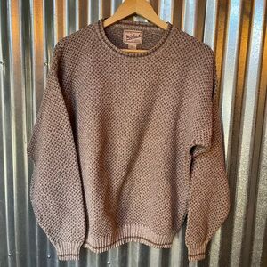 Woolrich Textured Tan Crewneck Sweater